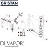 Bristan Colonial Bidet Mixer Pop-Up Waste Gold Spares